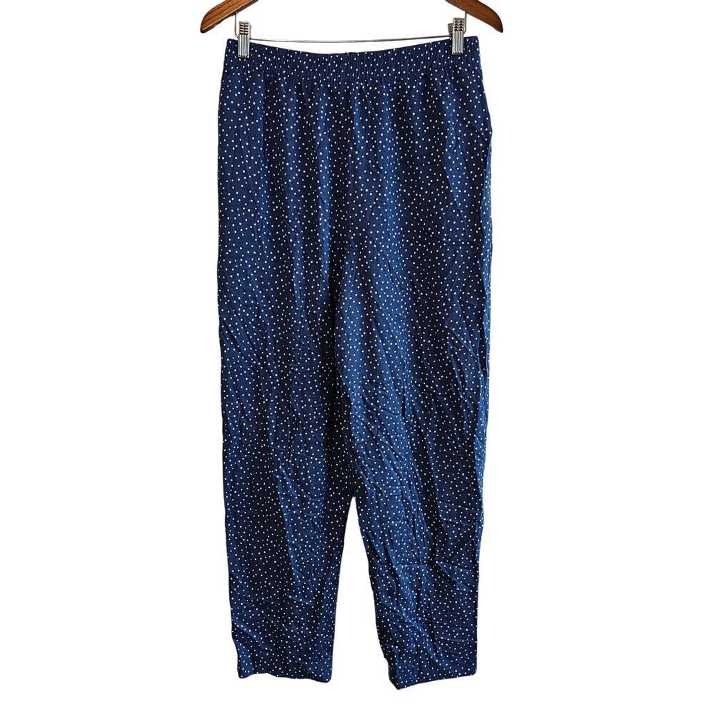 Vintage Napa Valley Pants Women Med Blue Polka Dots 90s Cottage Boho  Relaxed
